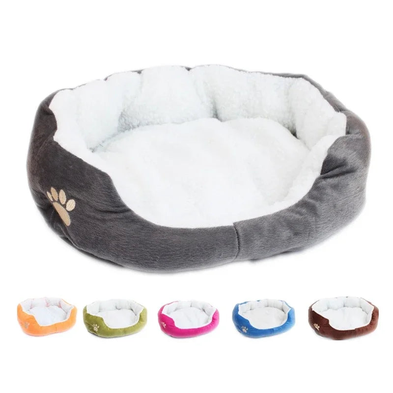 Super soft plush dog and cat bed.