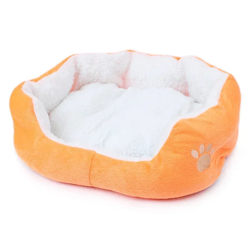 Super soft plush dog and cat bed.