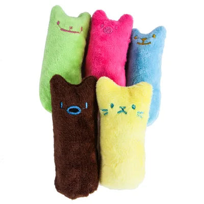 Catnip toys for teeth grinding.