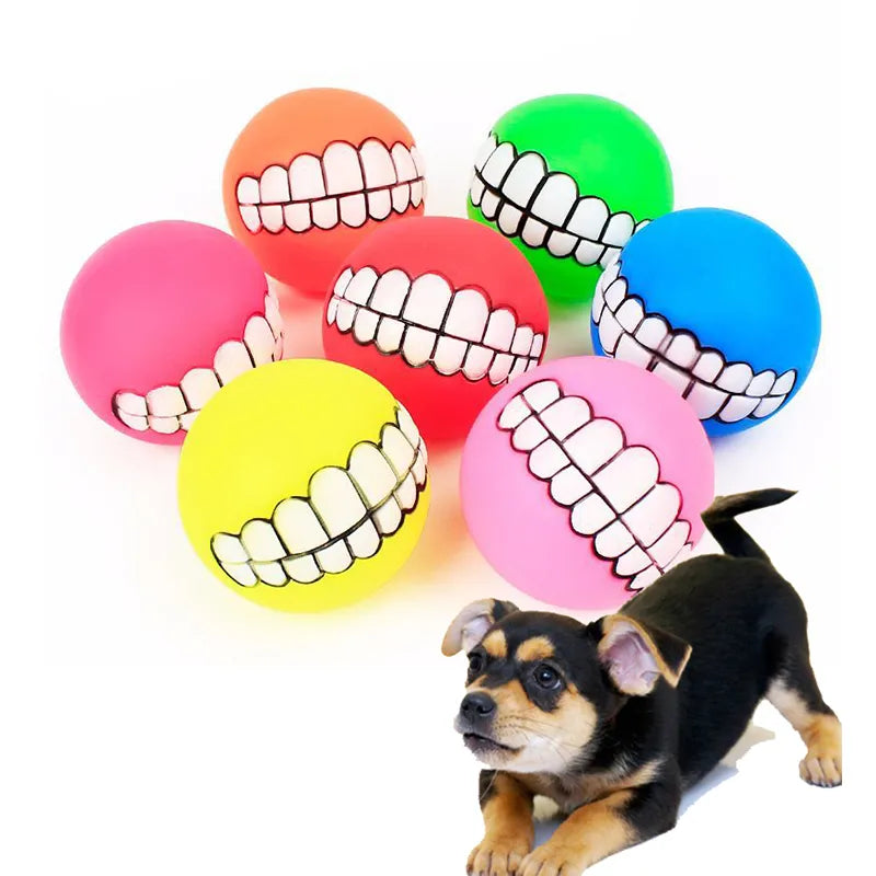 juguete de silicona para perros y gatos, pelota para masticar.