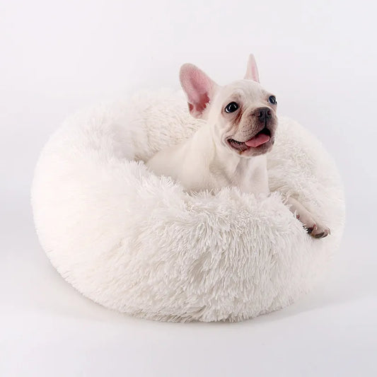 Cama lavable para mascotas de felpa