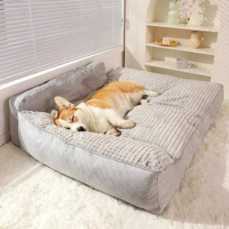 Manta para perro y gato, cama cálida para dormir.