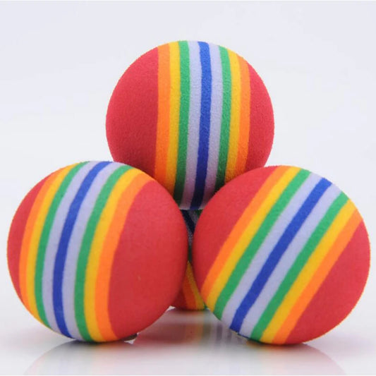 Balles de jeu arc-en-ciel en mousse souple