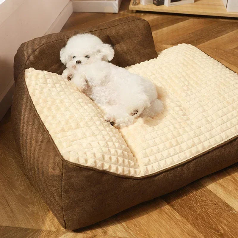 Manta para perro y gato, cama cálida para dormir.