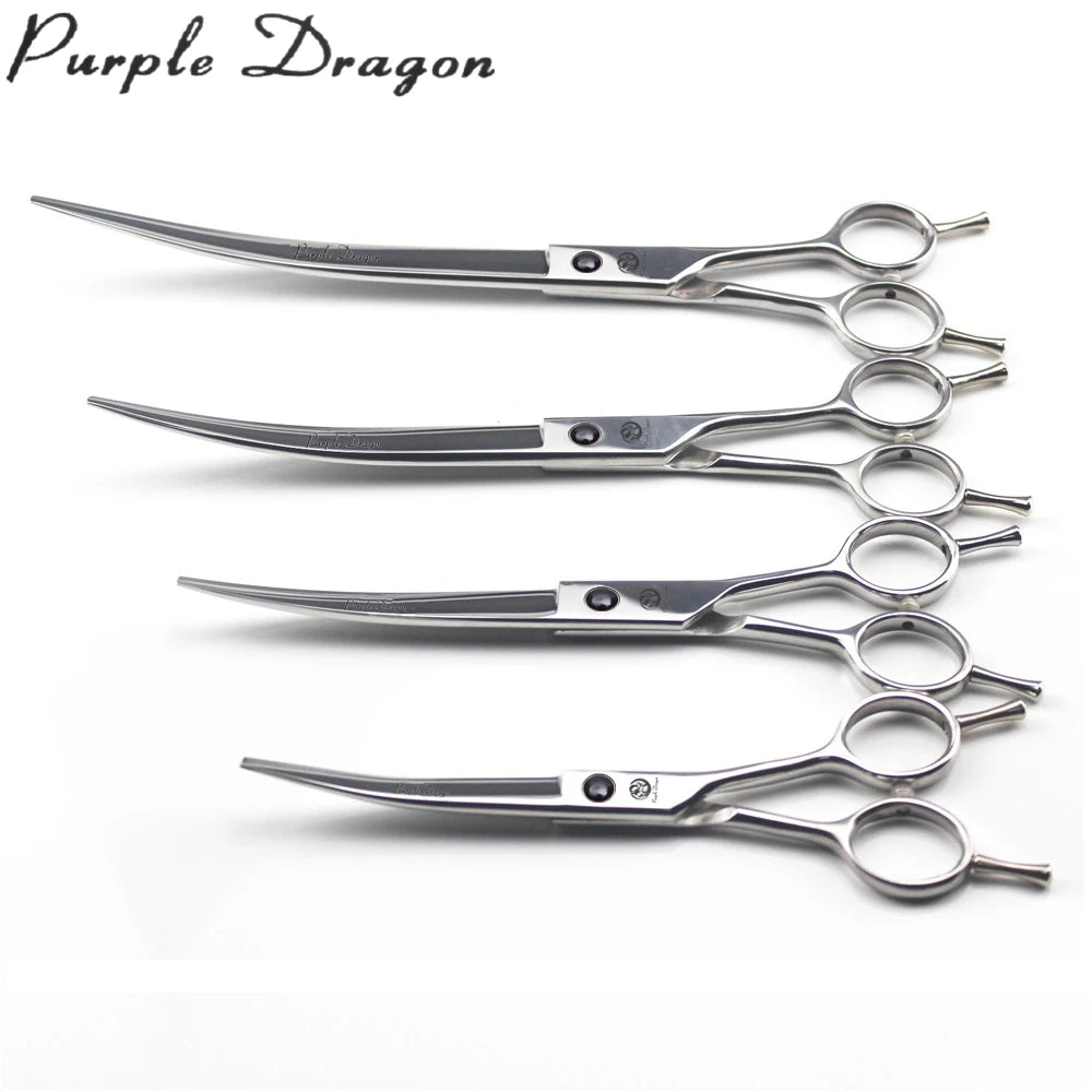 Professional Dog Grooming Scissors Stainless Steel Curved Scissors 5.5" 6" 7" 8" JP Z1028