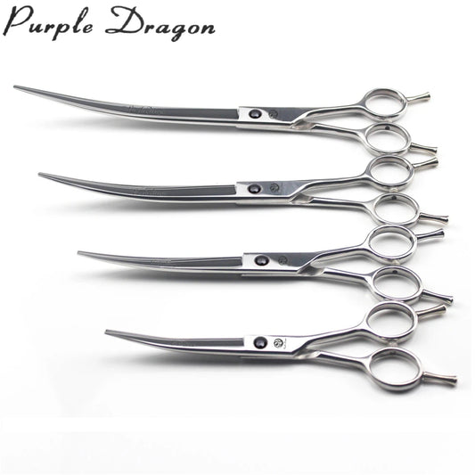 Professional Dog Grooming Scissors Stainless Steel Curved Scissors 5.5" 6" 7" 8" JP Z1028